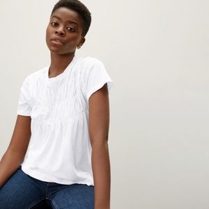 NEW White Everlane Smock Tee Medium